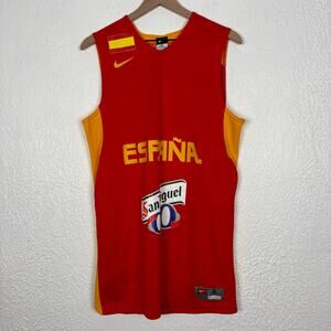 Nike Men's Espana Spain Basketball Jersey 606305-600 Size Small